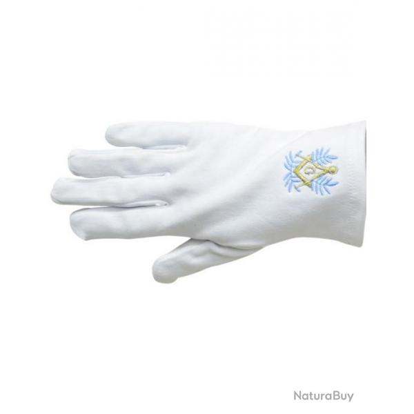 Gants blancs brods Taille 11