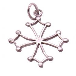 Pendentif en argent massif croix du languedoc