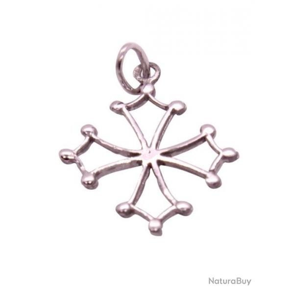 Pendentif en argent massif croix du languedoc