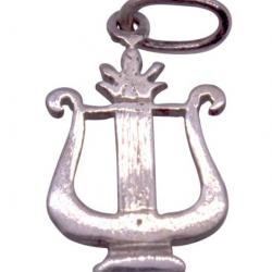 Pendentif en argent massif Lyre