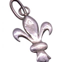 Pendentif en argent massif Fleur de Lys