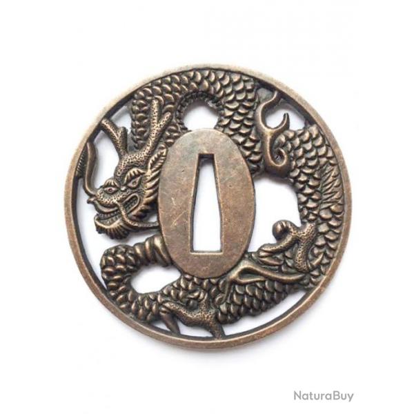 Tsuba Dragon volant