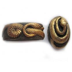 Fuchi - Kashira serpent