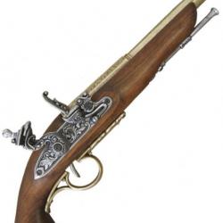 Pistolet Flintlock doré