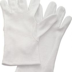 Gants blancs en coton L