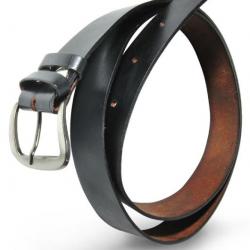 Ceinture en cuir noir taille 52