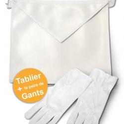 Tablier d'apprenti + gants XXL