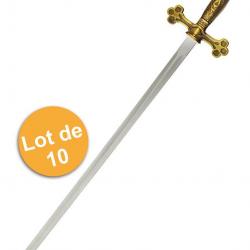 Épée maçonnique courte de loge (Lot de 10)