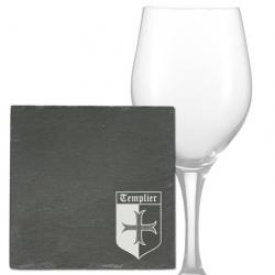 Sous-verres x 6 « Blason templier »