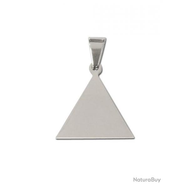 Pendentif Triangle argent (inox)  personnaliser