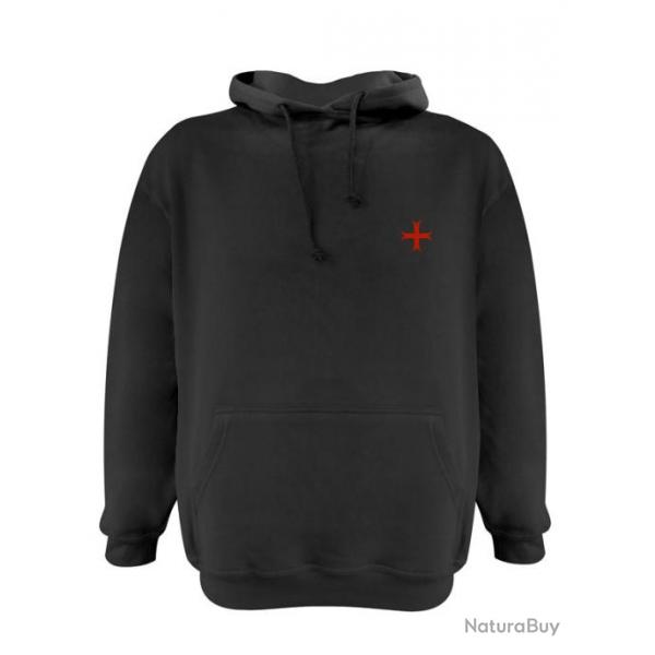 Sweat capuche Templier + Militum Xpisti + Heaume