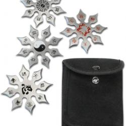 Lot de 4 Shurikens ''Ryuuseigun''