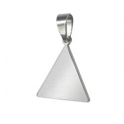 Pendentif acier inox triangle ''Équinoxe''