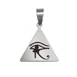 Pendentif inox Triangle Oeil d'Horus