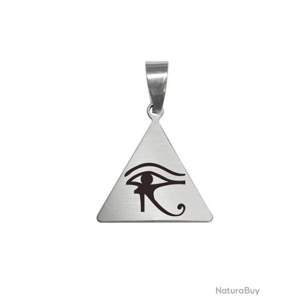 Pendentif inox Triangle Oeil d'Horus