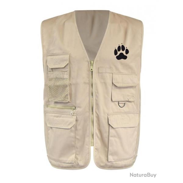 Gilet multipoche  Tigre  (veste reporter) L