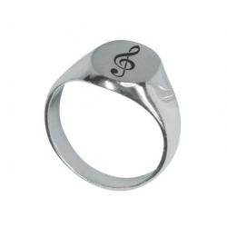 Bague en argent Clé de sol taille 54