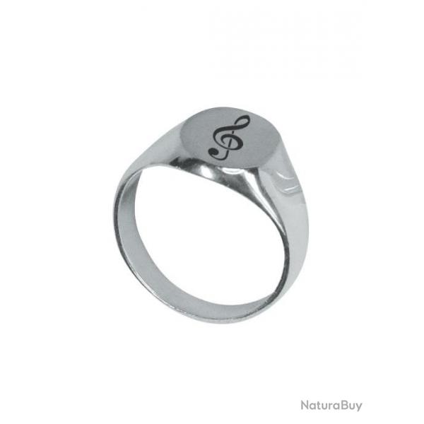 Bague en argent Cl de sol taille 54