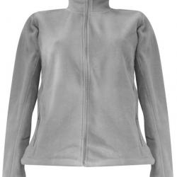 Veste polaire femme grise à personnaliser L