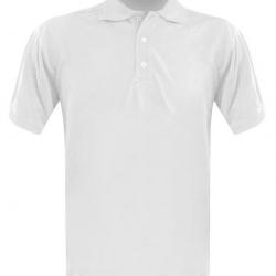 Polo blanc homme à personnaliser XXL