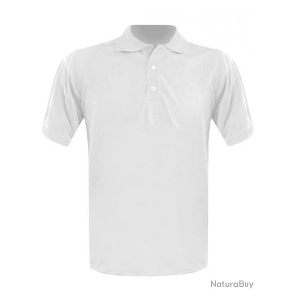 Polo blanc homme  personnaliser XXL