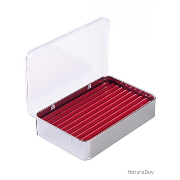 20 btons de cire rouge