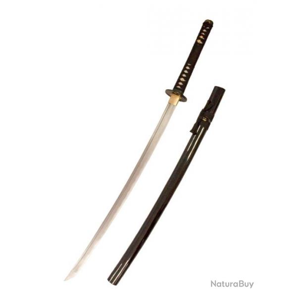 Katana  Obsidienne , lame aiguise damas