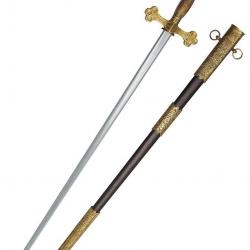 Épée maçonnique noire