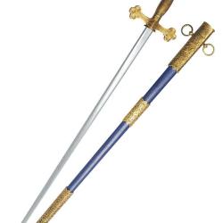 &Eacute;p&eacute;e ma&ccedil;onnique fourreau bleu