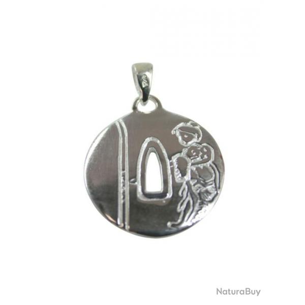 Pendentif Tsuba Princesse Naginata