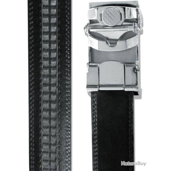 Ceinture noire en cuir  personnaliser