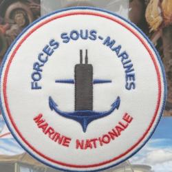 Forces Sous-Marine Marine Nationale ( 90 mm) à coudre ou à coller au fer