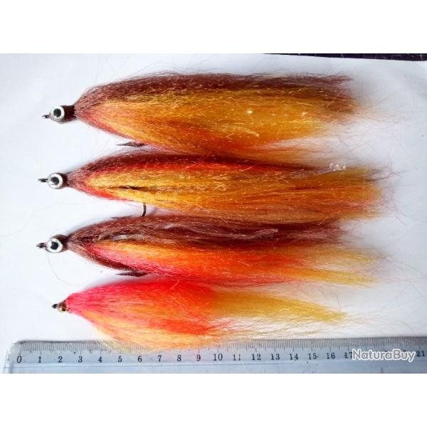 lot de 4 STREAMERS A BROCHET