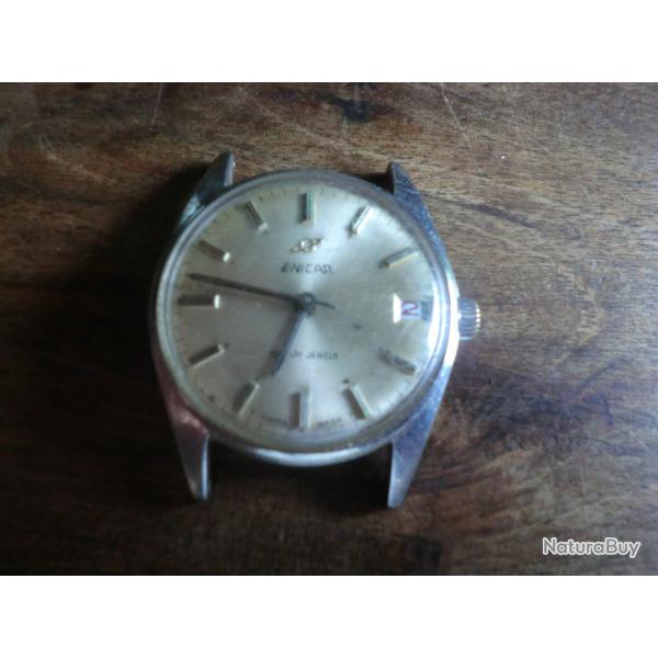 used enicar star jexels  winding swiss mad men's watch