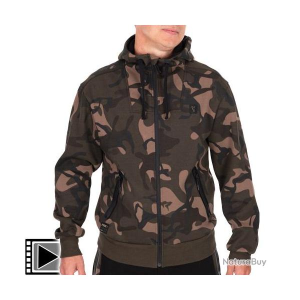 Sweat Zippe Fox Camo Full Zip Premium 310 M