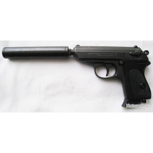 PISTOLET PPK AVEC SILENCIEUX - Ref.1311