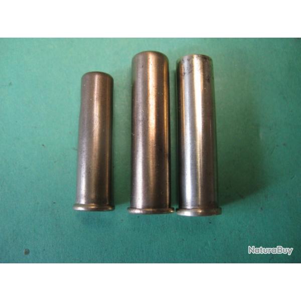 Trois cartouches de Canne fusil  9 et 10 mm centrale Gevelot et Gaupillat a grenaille originales