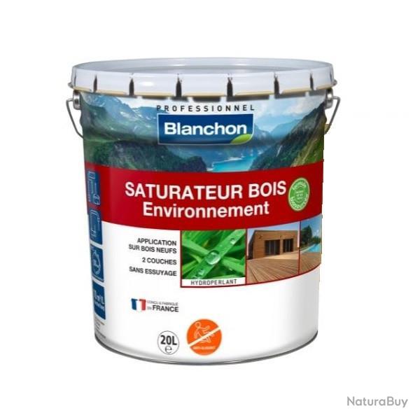 Saturateur Blanchon bois environnement biosourc 20l mat anthracite protection anti-uv