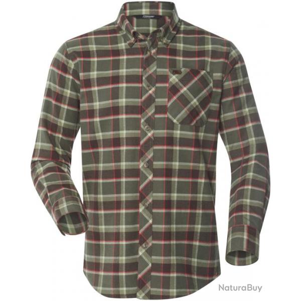 Chemise de chasse Charles (Couleur: Carreaux verts et rouges, Taille: XXL)