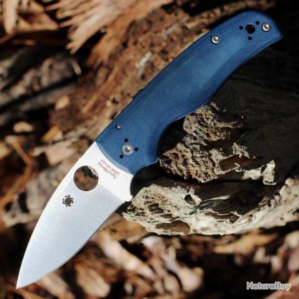 Couteau Spyderco Shaman Lame Acier CPM-SPY27 Manche G10 Clip Compression Lock USA SC229GPCBL