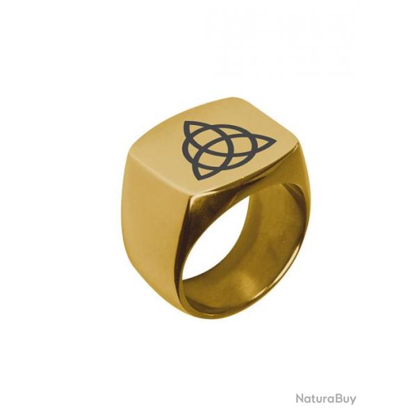 Chevalire celtique dore  Triquetra  taille 67