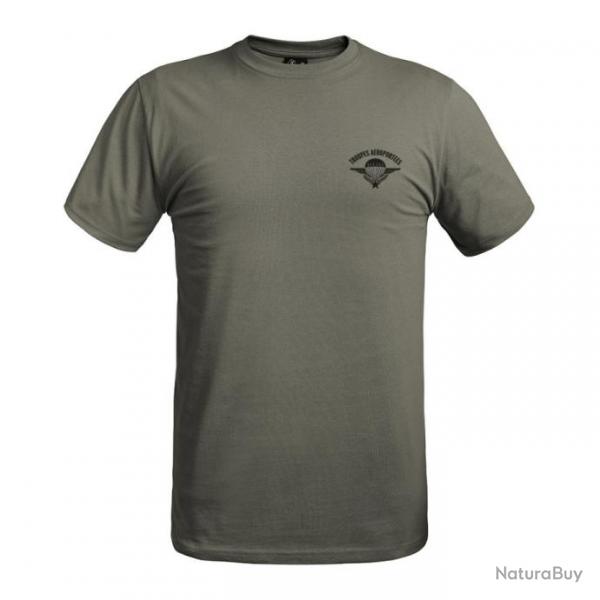 T-shirt strong Troupes aroportes vert taille XS | A10 equipment (0000 1547)