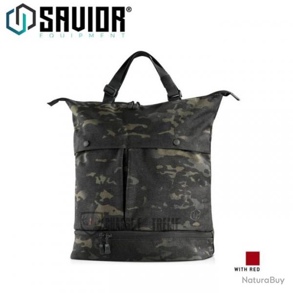 Sac  Dos SAVIOR Simple Multicam Intrieur Rouge