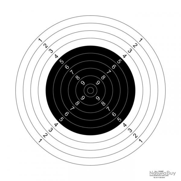 Paquet de 100 cibles Pisteurs concours C300 en carton 80 X 80 cm