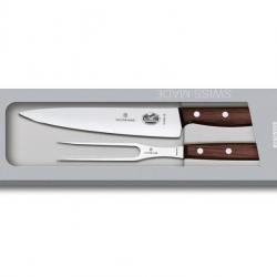 BEL2224 COFFRET SET A DECOUPER VICTORINOX 2 PIECES COUTEAU A DECOUPER 19CM +FOURCHETTE A VIANDE NEUF