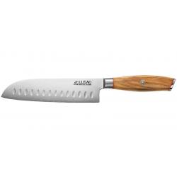 ( Damas 10Cr - Couteau Santoku)Damas 10Cr - Couteau Santoku