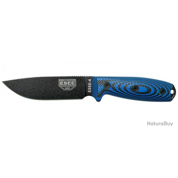 ( ESEE-4 - Lame Noire - Bleu/Noir)ESEE-4 - Lame Noire - Bleu/Noir