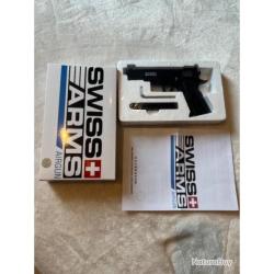 pistolet swiss arms colt P1911 sport match CO2 4.5mm semi auto 20 billes bbs