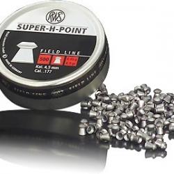 Plombs RWS SUPER-H-POINT Cal.4,5 0.45g 6.9gr par 500