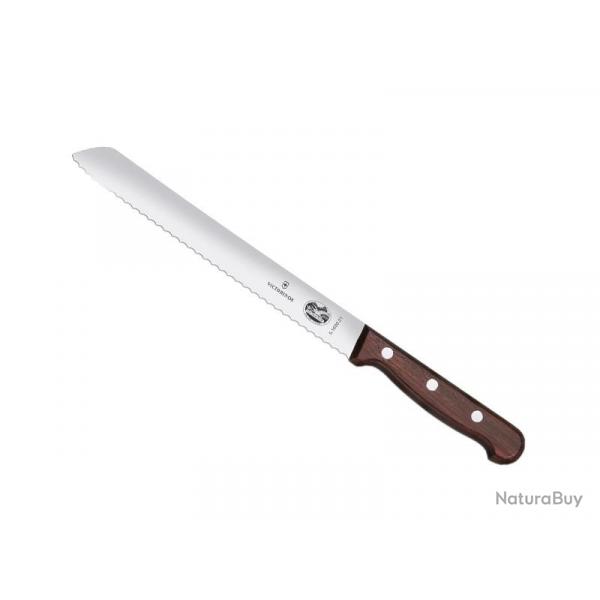 BEL2225 COUTEAU A PAIN VICTORINOX LAME 21CM INOX MANCHE ERABLE NEUF